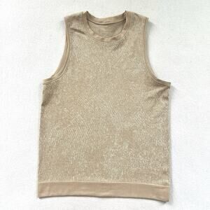 Lululemon Women Floral Fauna Cafe Au Lait White Swiftly Breathe Muscle Tank 4